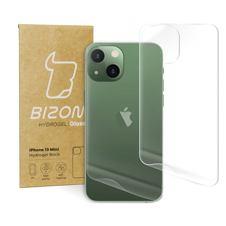 Folia hydrożelowa na tył Bizon Glass Hydrogel Back Duo, iPhone 13 Mini, 2 sztuki