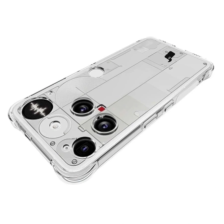 Elastyczne etui + 2x szkło hartowane Bizon Case Clear Pack do Nothing Phone (3)