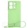 Etui Bizon Case Silicone Sq do Xiaomi Redmi Note 13 5G, jasnozielone