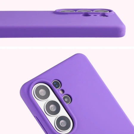 Silikonowe etui Bizon Soft Case do Galaxy S26 Ultra, fioletowe