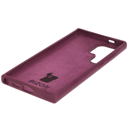 Silikonowe etui Bizon Soft Case do Galaxy S24 Ultra, ciemnofioletowe