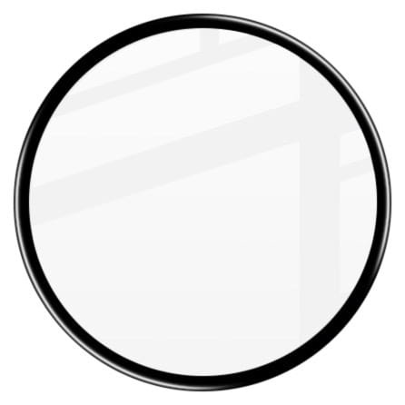 Szkło hybrydowe Bizon Glass Watch Edge Hybrid dla Galaxy Watch 6 44mm, czarne