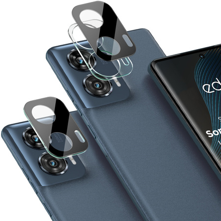 Szkło na aparat Bizon Glass Silk Lens do Motorola Edge 50 Fusion, 2 sztuki