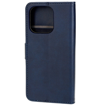 Etui z klapką Bizon Case Pocket do iPhone 14 Pro, granatowe