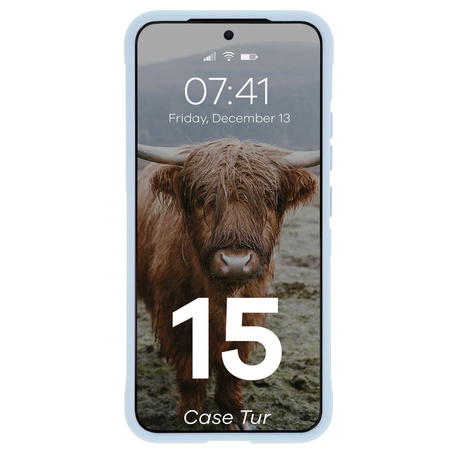 Pancerne etui Bizon Case Tur do Xiaomi 15, jasnoniebieskie