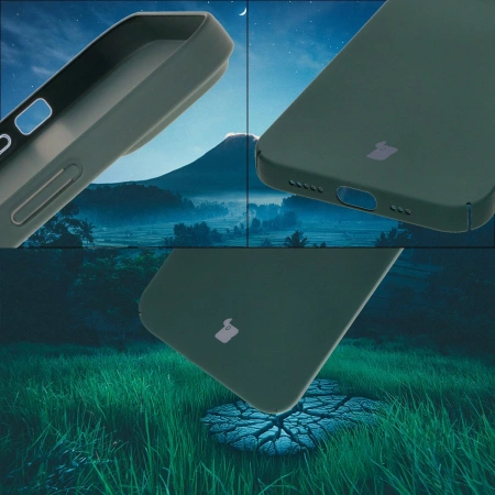 Etui Bizon Case Łupka do iPhone 14, zielone