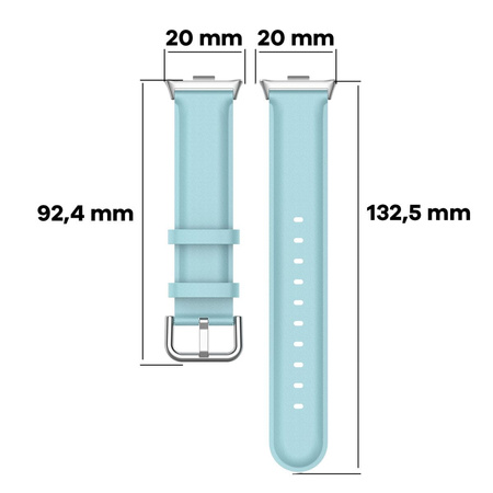 Pasek Bizon Strap Watch Casual do Xiaomi Redmi Watch 5/4 / Smart Band 9/8 Pro, błękitny