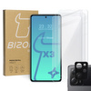 3x Szkło hartowane + szybka na aparat Bizon Glass Clear 2 Pack do Poco X5 Pro