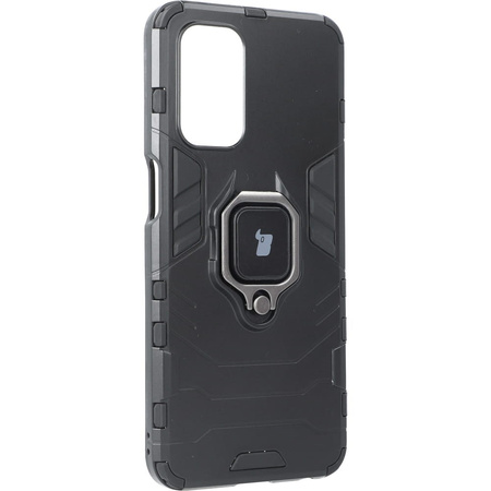 Etui Bizon Case Armor Ring do Oppo A54 5G / A93 5G / A74 5G / OnePlus Nord N200 5G, czarne