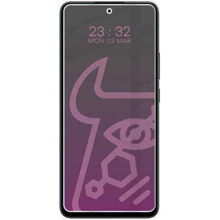 Prywatyzujące szkło hybrydowe Bizon Glass Mule Shadow do Oppo Reno13 F, matowe