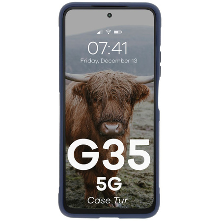 Pancerne etui Bizon Case Tur do Motorola Moto G35 5G, granatowe