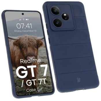 Pancerne etui Bizon Case Tur do Realme GT 7 / 7T, granatowe