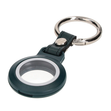 Etui Bizon Case Locator Waterproof do Apple AirTag, zielone