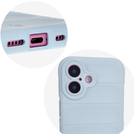 Pancerne etui Bizon Case Tur do iPhone 16 Plus, jasnoniebieskie