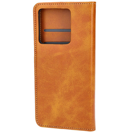 Etui z klapką Bizon Case Pocket do Xiaomi Redmi Note 13 5G, brązowe