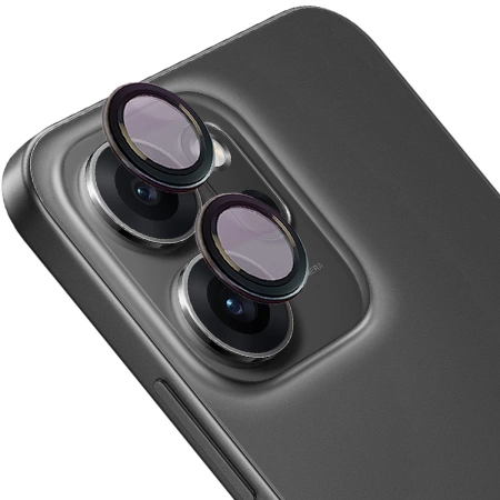 Szkło na aparat Bizon Glass Snap Lens do Oppo Reno 14 F / FS, 1 zestaw, czarna ramka