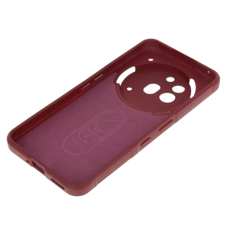 Pancerne etui Bizon Case Tur do Nothing Phone (3a) Pro, burgundowe