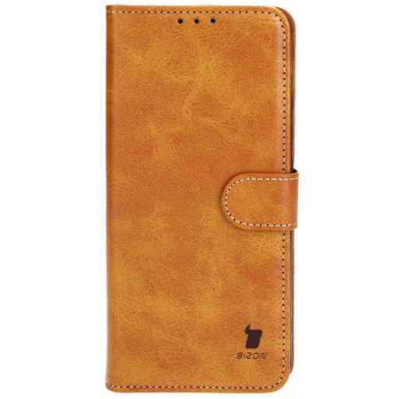 Etui z klapką Bizon Case Pocket do Xiaomi Redmi Note 13 4G, brązowe