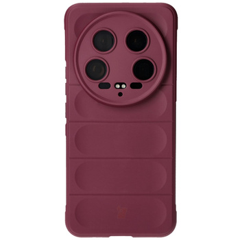 Pancerne etui Bizon Case Tur do Xiaomi 14 Ultra, burgundowe