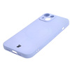 Etui silikonowe z pierścieniem magnetycznym Bizon Case Silicone Magnetic do iPhone 14, jasnofioletowe