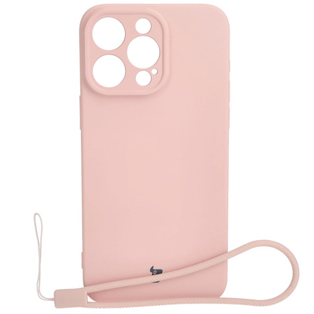 Etui Bizon Case Silicone do Apple iPhone 15 Pro Max, jasnoróżowe