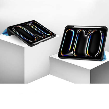 Etui Bizon Case Tab Lizard do iPad Pro 11" 5 gen. 2024, błękitne