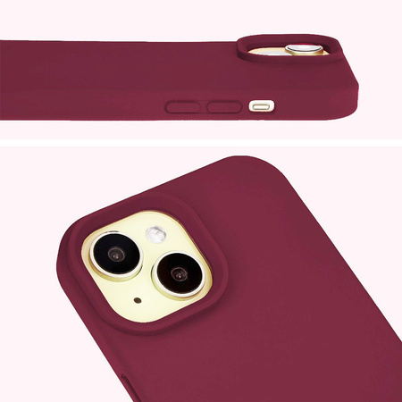 Etui silikonowe Bizon Soft Case do iPhone 15, ciemnofioletowe