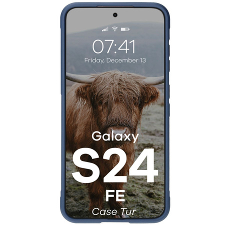 Pancerne etui Bizon Case Tur do Galaxy S24 FE, granatowe
