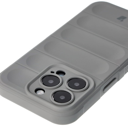 Pancerne etui Bizon Case Tur do iPhone 15 Pro, jasnoszare