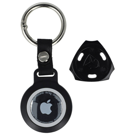 Etui Bizon Case Locator Waterproof do Apple AirTag, czarne