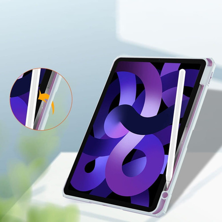 Etui Bizon Case Tab Clear Matt do iPad Air 6 / Air 5 / Air 4 / iPad Pro 11 2018, błękitne