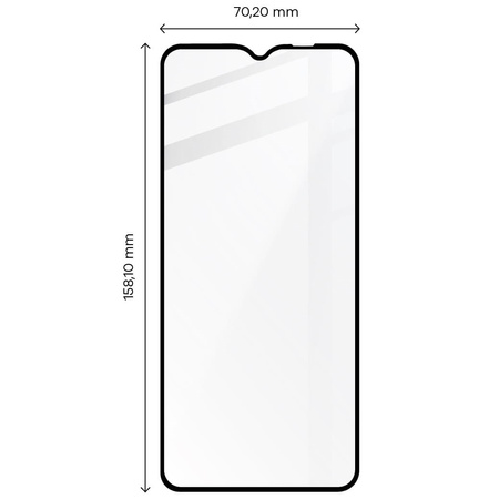 Szkło hartowane Bizon Glass Edge do Galaxy A03s, czarne