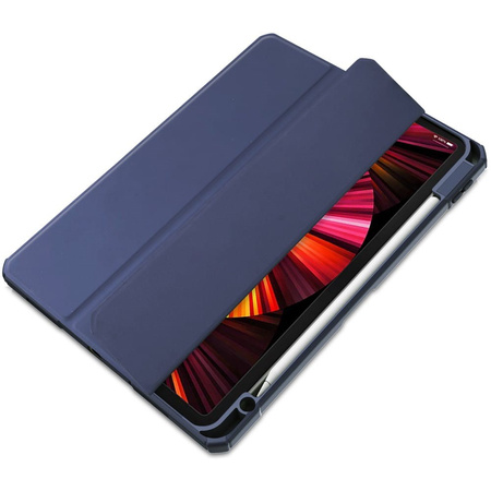 Etui Bizon Case Tab Clear Matt do Apple iPad Pro 11 2022/2021/2020/2018, granatowe