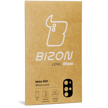 Szkło na aparat Bizon Glass Lens dla Motorola Moto G22, 2 sztuki