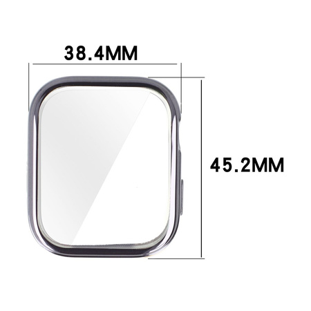 Etui Bizon Case Watch Felipe do Huawei Watch Fit 3, szare