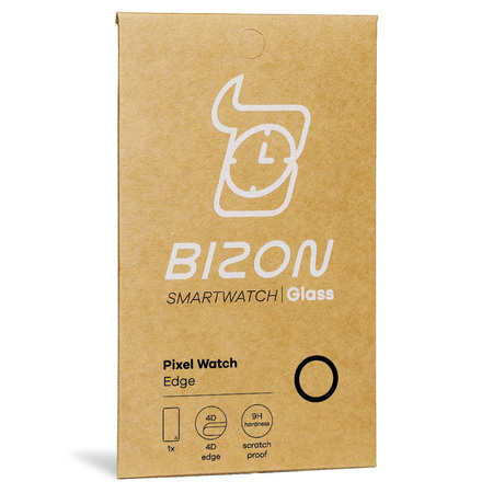 Szkło hartowane Bizon Glass Edge dla Google Pixel Watch, czarne
