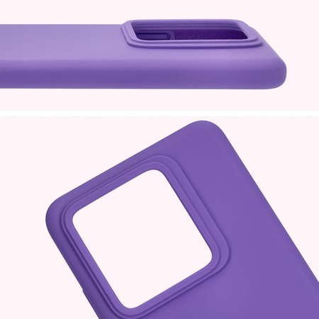 Silikonowe etui Bizon Soft Case do Realme GT 7 Pro, fioletowe