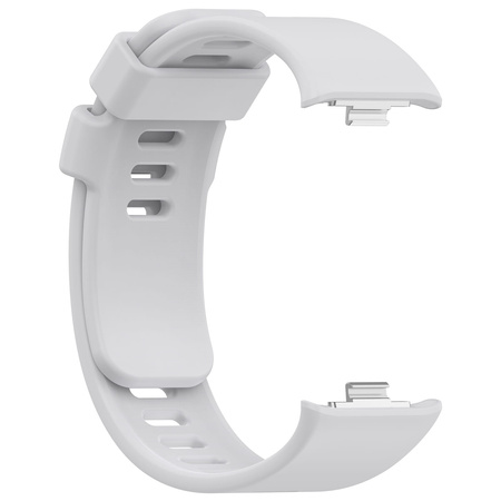 Pasek Bizon Strap Watch Silicone B do Redmi Watch 4 / Xiaomi Smart Band 9 Pro / 8 Pro, jasnoszary