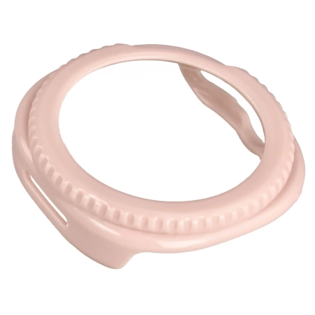 Etui ze szkłem do zegarka Bizon Case+Glass Watch do Samsung Galaxy Watch 8 Classic 46 mm, różowe