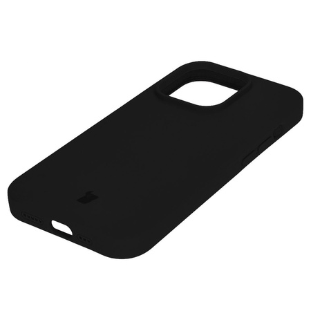 Etui silikonowe do iPhone 15 Pro Bizon Soft Case, czarne