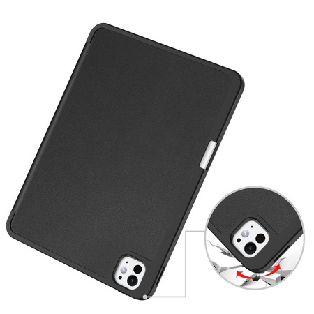 Etui Bizon Case Tab Lizard do iPad Pro 11" 2025 / 2024, czarne