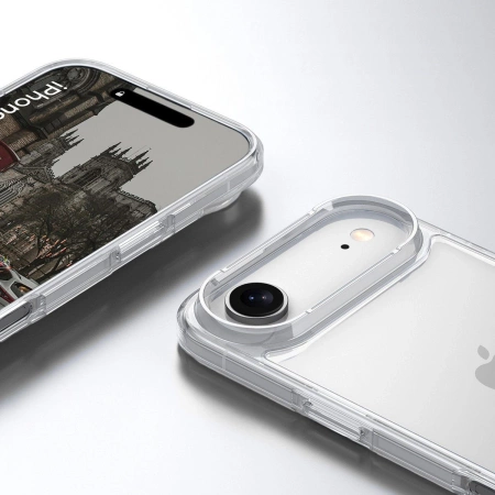 Etui Bizon Case Halo do iPhone Air, przezroczyste