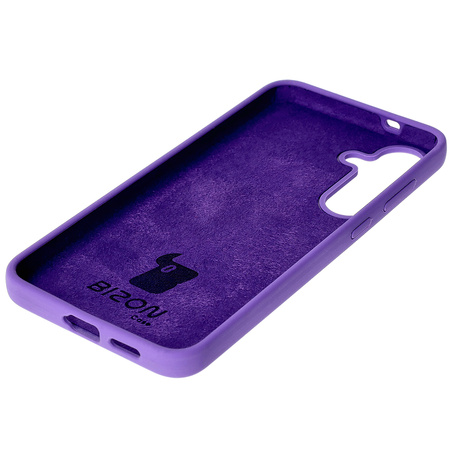 Silikonowe etui Bizon Soft Case do Galaxy S25 Plus, fioletowe