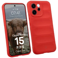 Pancerne etui Bizon Case Tur do Oppo Reno 15 F / FS, czerwone