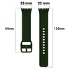 Pasek Bizon Strap Watch Silicone do Galaxy Fit 3, ciemnozielony