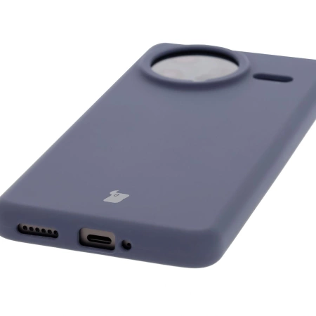 Silikonowe etui Bizon Soft Case do Xiaomi POCO F7 Ultra, ciemnoniebieskie