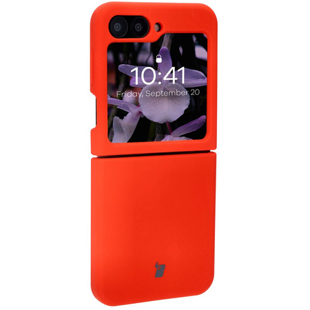 Silikonowe etui Bizon Soft Case do Galaxy Z Flip6, czerwone