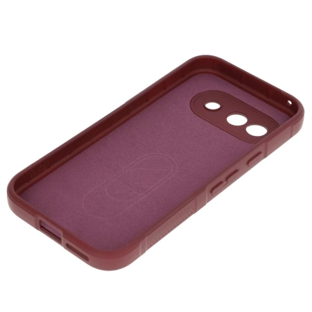 Pancerne etui Bizon Case Tur do Google Pixel 9a, burgundowe