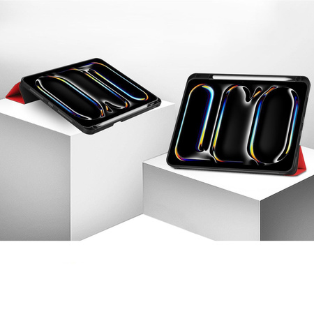 Etui Bizon Case Tab Lizard do iPad Pro 11" 2025 / 2024, czerwone