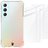 Etui + 2x szkło Bizon Case Clear Pack do Galaxy S23 FE, przezroczyste